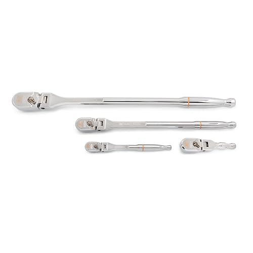 GEARWRENCH 4 Piece 1/4", 3/8" & 1/2" Drive 120XP Flex Ratchet Set | 81230XP - style: Flex Head