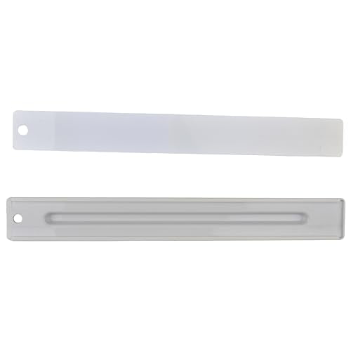 Westcott 17355 12-Inch Ruler Set with Pencil Storage, Innovative Design for Easy Measuring and Organization at School or Office, 2-Piece Set - size: 12" Pencil Storage