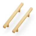 Ravinte Champagne Gold Handles Square Cabinet Hardware 3-3/4 Inch 10 Pack - size: 3-3/4" Hole Center