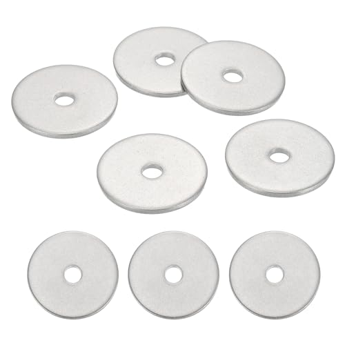 MECCANIXITY 5 Pcs M5 Stainless Steel Flat Washers Round Assortment Parts Spacers Assorted for Screws, Bolts, Plumbing, Automotive, Electrical 5mm ID 30mm OD 2mm Thick - size: M5, 5mm ID 30mm OD 2mm Thick