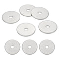 MECCANIXITY 5 Pcs M5 Stainless Steel Flat Washers Round Assortment Parts Spacers Assorted for Screws, Bolts, Plumbing, Automotive, Electrical 5mm ID 30mm OD 2mm Thick - size: M5, 5mm ID 30mm OD 2mm Thick