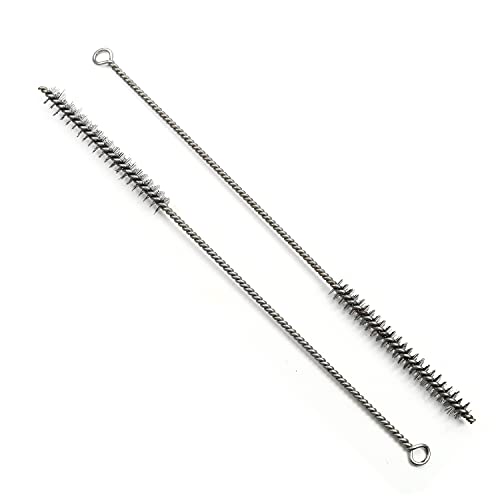 Utoolmart Steel Wire Cleaning Brush, Spiral Power Tube Cleaning Tool, Bottle Brush, 0.5-inch Diameter 12-inch Length, 2pcs - color: 2pcs, size: 1.2cm