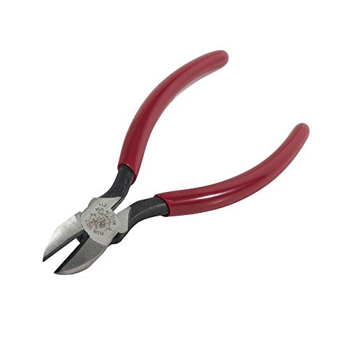 Klein Tools D252-6 Pliers, Diagonal Cutting Pliers with Short Jaws, Beveled Edges, and Hot-Riveted Joint, All-Purpose Use, 6-Inch - size: 6-Inch