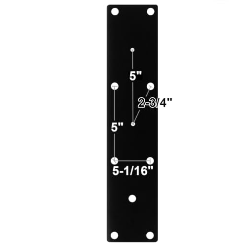 2 PCS 16" x 3" Flat Mending Plate, Black Heavy Duty Bracket