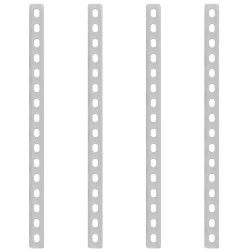 GBGS 4 Pack Flat Straight Bar Brackets,Slotted Mending Plates