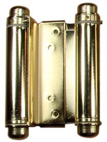 Hinge Outlet Self Closing Double Action Spring Hinge Saloon Brass 4 Inch - color: Brass, size: 4 Inch