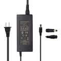 54.6V 1.5A Charger for 48V 13S Lithium Battery Packs Smart Universal Power Supply for 48 Volt Li-ion 5.5mm*2.1mm Connector with 5.5mm*2.5mm & GX16 12mm 3-Prong Female Inline Tips