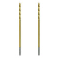 Greycore Tools 5/32 Inch x 6 Inch Cobalt Aircraft Extension Bit – 2 Pack M35 Cobalt Drill Bit, Industrial Titanium Coating – Drill Bits for Steel, Hard Metal, Cast Iron, Wood, Plastic (5/32" x 6") - size: 5/32" x 6", style: 6" Length