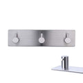 Self Adhesive Stainless Steel Hooks, Wall Mount Heavy Duty Hanger - color: 3 Hooks