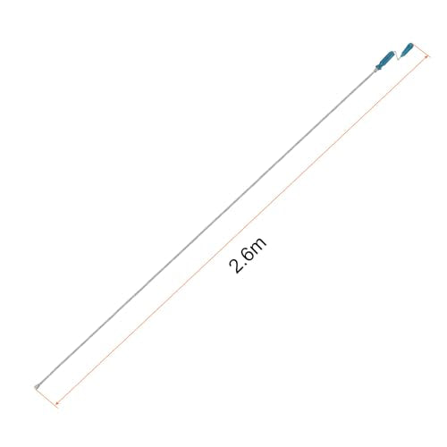 HARFINGTON Drain Augers 8.5 Ft Stainless Steel Flexible Plumbing Auger Hair Drain Cleaner Tool Toilet Auger Clog Remover Tool for Kitchen Bathroom Shower Sink Toilet Bathtub, Blue - color: Blue, size: 2.6m