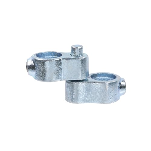2 Sets 3/4" Chain Link Fence Gate Post Hinge,Removable Fence Hinges - size: 3/4"