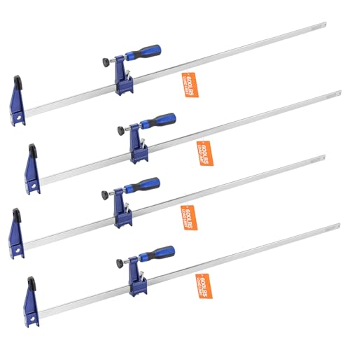 VEVOR 36" Bar Clamps for Woodworking, 4-Pack, 600 lbs Load Limit - size: 36"(4 Pack), style: Medium-Duty