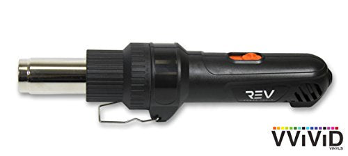 VViViD REV Professional Grade Inline Design Handheld Heat Gun for Automotive Vinyl Wrap (Heat Gun with Grey Nylon Utility Gloves) - color: Heat Gun With Grey Nylon Utility Gloves