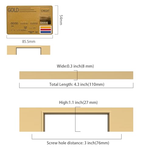 Amerdeco 10 Pack Champagne Bronze Cabinet Pulls 3 Inch(76MM) Hole Centers Kitchen Cabinet Handles Cabinet Hardware Kitchen Handles for Cabinets Cupboard Handle Drawer Pulls ZH0060 - color: Champagne Bronze, size: 3"/76mm Hole Center, style: 10 Pack