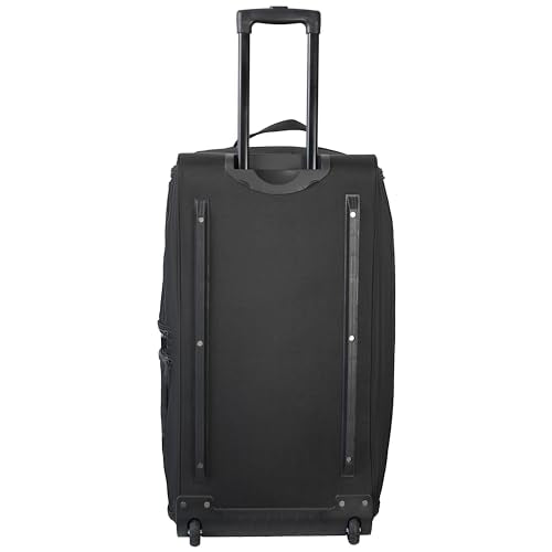 US Army ROMEO 31-inch Large Tactical Duffel Bag with Wheels | Heavy Duty Material, Molle Webbing, Water Resistant Military Rolling Bag for Travel, Deployment, and Camping - Black - color: Black, size: 31-inch
