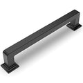 Amerdeco 10 Pack Matte Black Cabinet Pulls 5 Inch(128MM) Hole Centers Kitchen Cabinet Handles Cabinet Hardware Kitchen Handles for Cabinets Cupboard Handles Drawer Pulls ZH0019 - color: Matte Black, size: 5" Hole Center