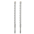 2 Pcs 1/2"x 12.2"(12x310mm) SDS Plus Rotary Hammer Bit for Concrete - size: 1/2 in x 12.2 in (12 x 310mm)