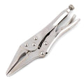 URASISTO 9-Inch Long Nose Locking Pliers, Premium Cr-V Construction, Long Nose Pliers with Wire Cutter for Easy Access to Hard to Reach Areas