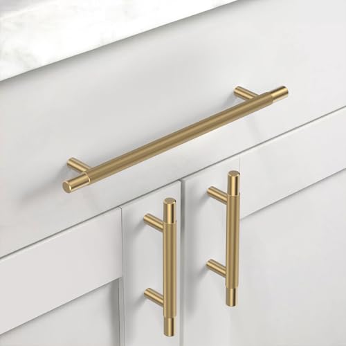 Asidrama 10 Pack 7.5 Inch(192mm) Champagne Bronze Knurled Kitchen Cabinet Handles, Cabinet Pulls Kitchen Cabinet Hardware for Cupboard Drawer Pulls - color: Champagne Bronze, size: 7.5" Hole Center