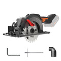 WORX Cordless Compact Circular Saw, 20V 4-1/2-Inch Brushless, WX531L.9