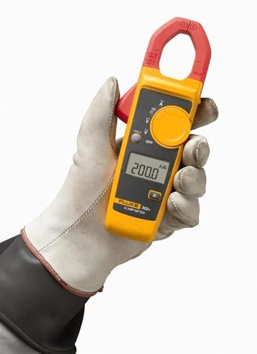 Fluke 302+ Digital Clamp Meter, 30mm Jaw, Measures AC Current to 400A, Measures AC/DC Voltage to 600V, Includes 2 Year Warranty