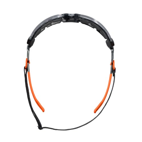 KLEIN TOOLS Low-Profile Gasket Safety Glasses, Clear Lens, Anti-Fog Eye Protection, ANSI Z87.1+ Certified, Protective Eyewear - size: Full-Frame, Gray