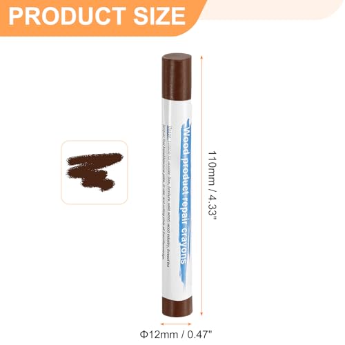 HARFINGTON 5pcs Wood Filler Sticks Wooden Wax Touch Up Furniture Repair Crayons for Scratch Hole Wood, Walnut B - color: Walnut B