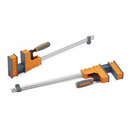 Bora 18" Parallel Clamp Set, 2 Pack of Woodworking Clamps with Rock-Solid, Even Pressure, 571118T, Rustic Brown - size: 18"