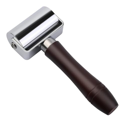 Mnuizu 60 mm Leather Press Edge Roller, Brayer Rollers for Crafting - color: Black, size: 60mm