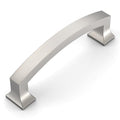 Amerdeco 10 Pack Brushed Satin Nickel 3.75 Inch(96mm) Hole Centers Kitchen Cabinet Pulls Cabinet Hardware Kitchen Handles for Cabinets Cupboard Handles Drawer Pulls ZH0009 - color: Brushed Satin Nickel, size: 3.75" hole center