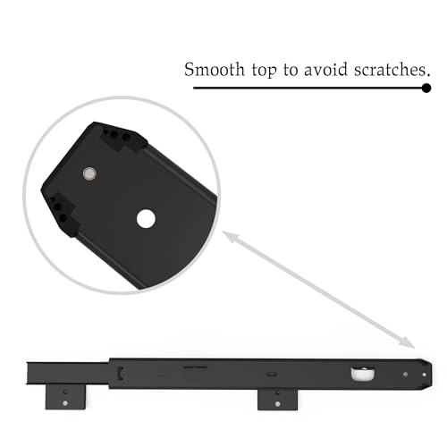 FRMSAET Drawer Slides 12/14/16/18 inch Cabinet Rails Hardware-14 inch Black - color: Black, size: 14 Inch