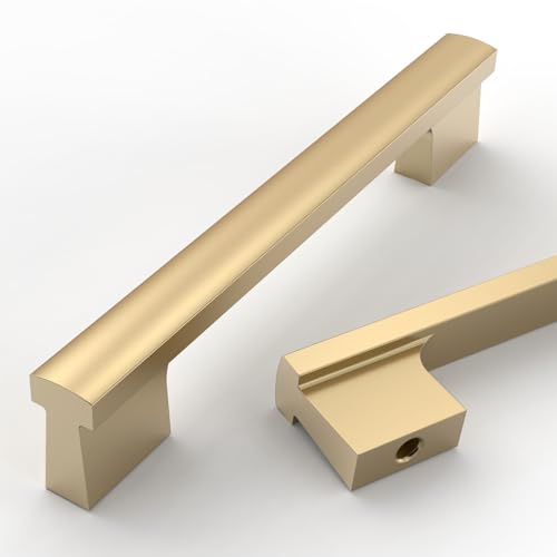 Asidrama 10 Pack 5 Inch(128mm) Champagne Bronze Cabinet Pulls Kitchen Cabinet Handles Champagne Cabinet Pulls Cabinet Hardware for Cupboard Drawer - color: Champagne Bronze, size: 5" Hole Center(128mm)