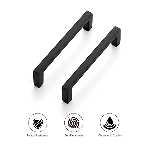 Ravinte Matte Black Cabinet Pulls Slim Cabinet Handles 3-3/4 Inch 30 Pack - size: 3-3/4" Hole Center