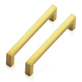 Ravinte Gold Cabinet Handles Solid Cabinet Pulls, 3-3/4 Inch CC, 10 Pack - color: Gold, size: Flat Black 3-3/4'' Hole Center