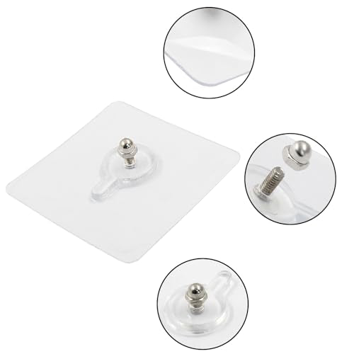 Hitefu Self-Adhesive Wall Hooks, 10pcs, 10mm - size: 10mm