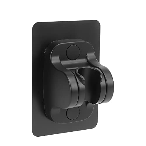NearMoon Self Adhesive Shower Head Holder-Adjustable Handheld Shower Holder NO Drilling Wall Mount Waterproof (1 Pack, Matte Black) - style: Matte Black