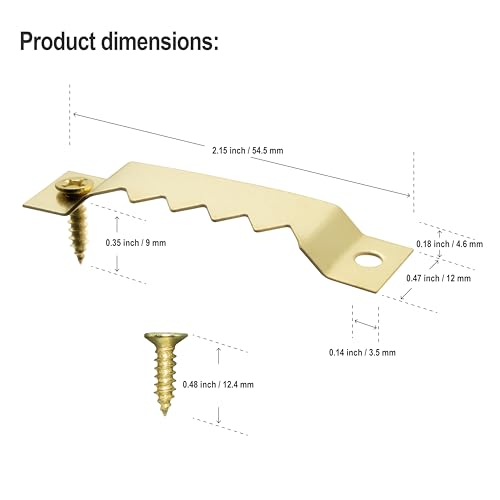 Large Sawtooth Picture Frame Hangers with Screws - 30 Pack, Supports 50 Ibs, Picture Hanging Hooks for Hanging Photo Frames Canvas Artwork Paintings - size: Large