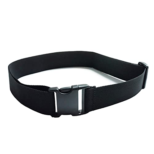 MELOTOUGH Tool Web Work Belt Buckle 2" inch Wide belt Black Simple Style for Woodworkers and Contractors (one size fits all)