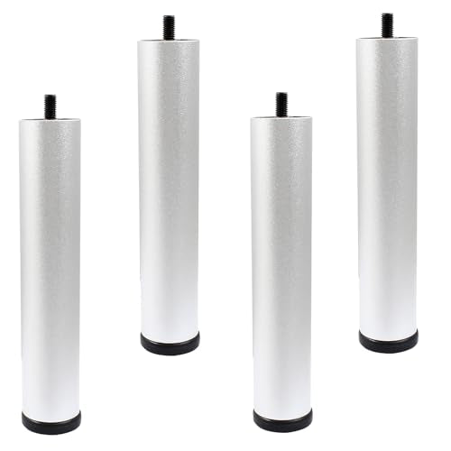 Murtenze 8 Inch Metal Furniture Legs, Silver - color: Silver, size: 8 inch