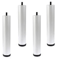 Murtenze 8 Inch Metal Furniture Legs, Silver - color: Silver, size: 8 inch