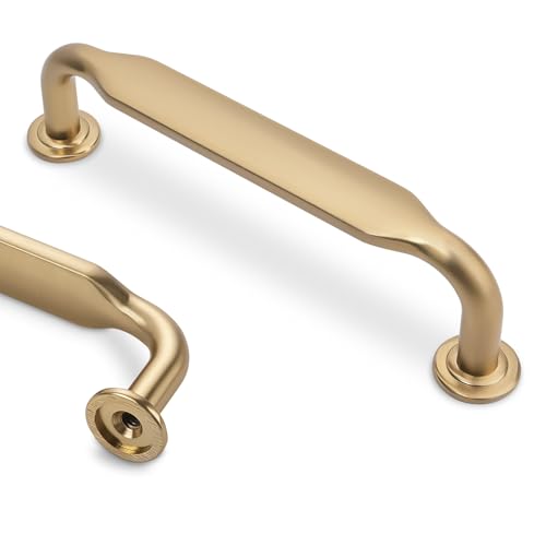 10 Pack 3-3/4 Inch Cabinet Pulls Champagne Bronze Kitchen Handles Zinc Alloy Drawer Pulls Solid Cabinet Hardware - color: Champagne Bronze, size: 3-3/4'' Hole Center(96mm)