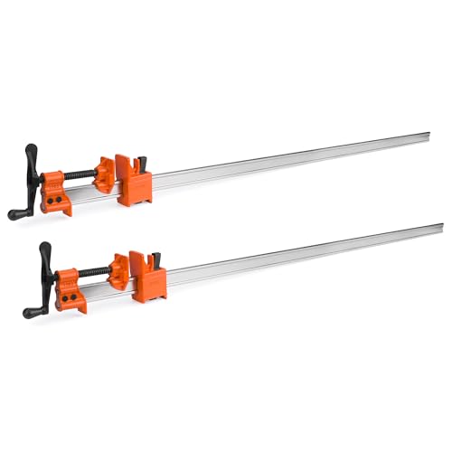 Jorgensen 48-Inch Steel I-Bar Clamps, 7000 lbs Clamping Force, 2-Pack - size: 48 Inch