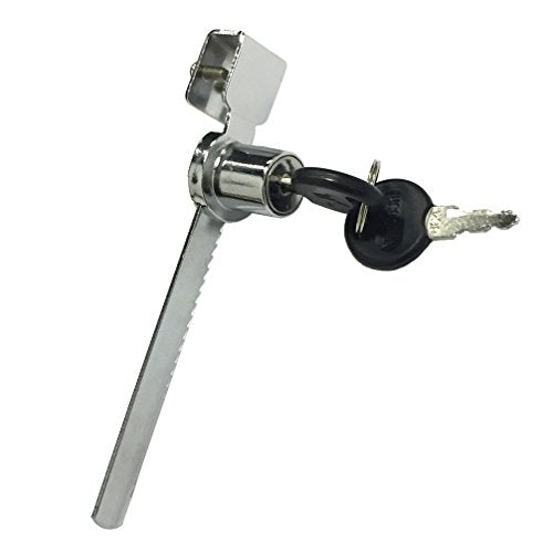 WOOCH Sliding Glass Door Ratchet Lock with Chrome Finish, Keyed Alike Showcase Display - 8 Pack - size: 5-1/2 Inches - 8Pack