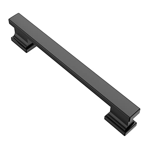 Alzassbg Antique Brass Cabinet Pulls and Handles 10 Pack, AL3061MB - color: Matte Black, size: 5" Hole Center