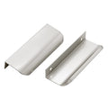 Ravinte Silver Finger Edge Pulls Drawer Edge Pulls 102mm/4 inch 6 Pack - size: 3" Hole Center,4" Overall Length