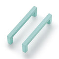 Ravinte Green Square Cabinet Handles Drawer Pulls,5 Inch,30 Pack | Screws Included, Stainless Steel, Square Bar Grip, Easy Install, Kitchen Cabinet Hardware, For Cupboards, Drawers, Dressers - color: Green