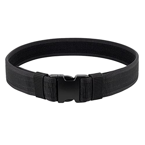 Security EMS EMT Firefighters Work Belt 2" Wide Camping Hiking Utility Tool Belt Airsoft Paintball Gear Holster Belt - color: Black(2 Inch Width), size: Medium