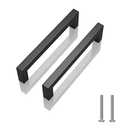 Matte Black 5 Inch Cabinet Handles, 30 Pack Cabinet Pulls - size: 5inch(128mm) Hole Center