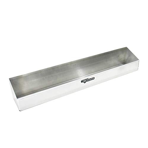 Pit Posse 443 Oil Shelf 12 Quart Bottle Holder Storage Organizer Caddy 32" - Made in USA - Enclosed Race Trailer Garage Shop Automotive Motor Engine Oil Rack Caddie Shelves (Silver) - color: Silver