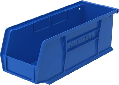 Akro-Mils 30224 AkroBins Plastic Storage Bins, 11"x 4"x 4", Blue, 12-Pack - color: Blue